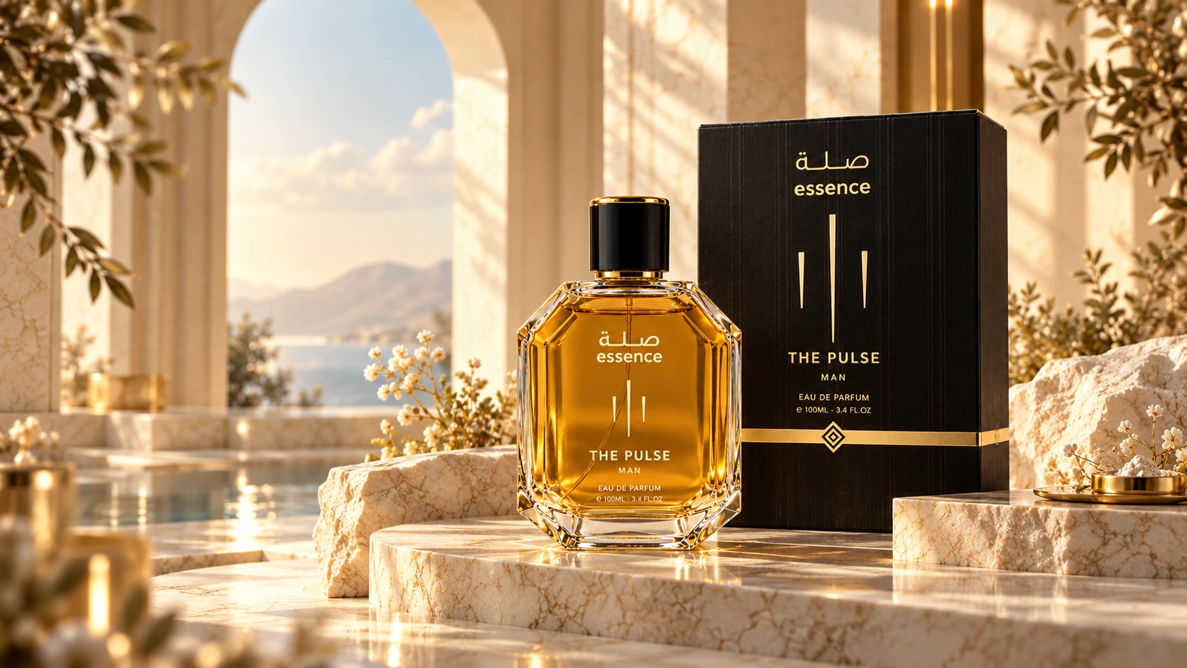 عطر THE PULSE وعلبته من مجموعة Essence